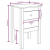 Szafki nocne, 2 szt., 40x35x61,5 cm, lite drewno sosnowe