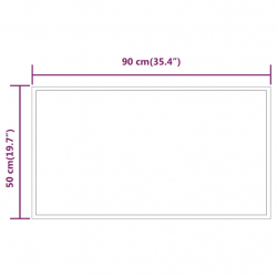 Lustro łazienkowe z LED, 90x50 cm