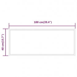 Lustro łazienkowe z LED, 100x40 cm