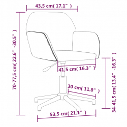 Obrotowe krzesła stołowe, 2 szt., ciemnoszare, obite tkaniną