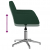 Obrotowe krzesła stołowe, 2 szt., ciemnozielone, obite tkaniną