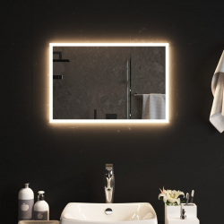 Lustro łazienkowe z LED, 60x40 cm
