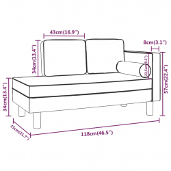 2-osobowa sofa, kremowa, sztuczna skóra