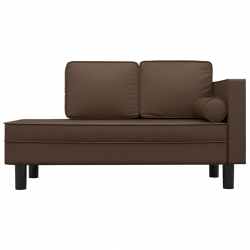 2-osobowa sofa, brązowa, sztuczna skóra