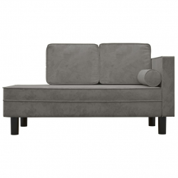 2-osobowa sofa, jasnoszara, tapicerowana aksamitem