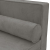 2-osobowa sofa, jasnoszara, tapicerowana aksamitem