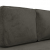 2-osobowa sofa, ciemnoszara, tapicerowana aksamitem