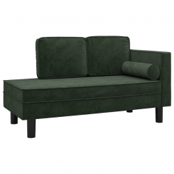 2-osobowa sofa, ciemnozielona, tapicerowana aksamitem