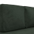 2-osobowa sofa, ciemnozielona, tapicerowana aksamitem