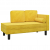 2-osobowa sofa, żółta, tapicerowana aksamitem