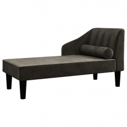 2-osobowa sofa, czarna, tapicerowana aksamitem