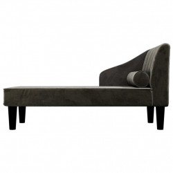 2-osobowa sofa, czarna, tapicerowana aksamitem