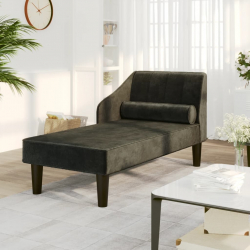 2-osobowa sofa, czarna, tapicerowana aksamitem