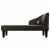 2-osobowa sofa, czarna, tapicerowana aksamitem