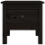 Stolik boczny, czarne, 40x40x39 cm, lite drewno sosnowe