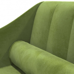2-osobowa sofa, jasnozielona, tapicerowana aksamitem