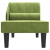 2-osobowa sofa, jasnozielona, tapicerowana aksamitem