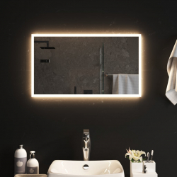 Lustro łazienkowe z LED, 70x40 cm