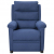 Elektryczny fotel rozkładany, niebieski, obity tkaniną
