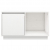 Szafka pod TV, biała, 74x35x44 cm, lite drewno sosnowe