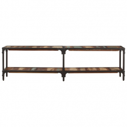 Szafka pod telewizor, 150x30x41 cm, lite drewno z odzysku
