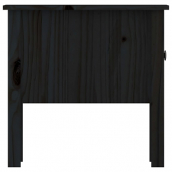 Stoliki boczne, 2 szt., czarne, 50x50x49 cm, drewno sosnowe