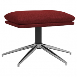 Podnóżek, winna czerwień, 60x60x39 cm, tapicerowany tkaniną