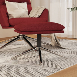 Podnóżek, winna czerwień, 60x60x39 cm, tapicerowany tkaniną