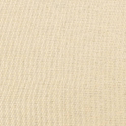 Podnóżek, kremowy, 45x29,5x39 cm, tkanina i ekoskóra