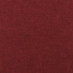 Podnóżek, winna czerwień, 60x60x39 cm, tkanina i sztuczna skóra