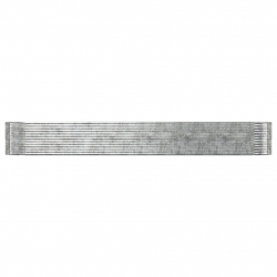 Donica ogrodowa, srebrna, 554x100x68 cm malowana proszkowo stal