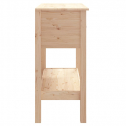 Stolik konsolowy, 75x35x75 cm, lite drewno sosnowe