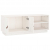 Szafka pod TV, biała, 105x34x40 cm, lite drewno sosnowe