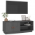 Szafka pod TV, szara, 105x34x40 cm, lite drewno sosnowe