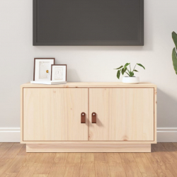 Szafka pod TV, 80x34x40 cm, lite drewno sosnowe