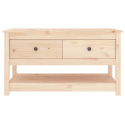 Stolik kawowy, 102x49x55 cm, lite drewno sosnowe