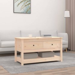 Stolik kawowy, 102x49x55 cm, lite drewno sosnowe