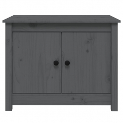 Stolik kawowy, szary, 71x49x55 cm, lite drewno sosnowe