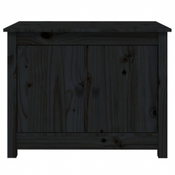 Stolik kawowy, czarny, 71x49x55 cm, lite drewno sosnowe