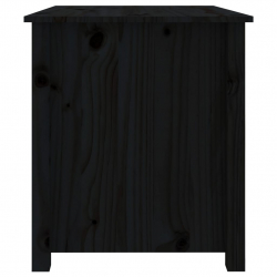 Stolik kawowy, czarny, 71x49x55 cm, lite drewno sosnowe
