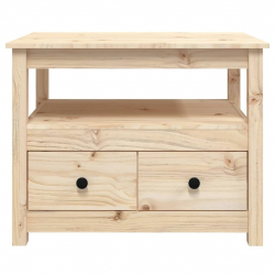Stolik kawowy, 71x49x55 cm, lite drewno sosnowe