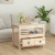 Stolik kawowy, 71x49x55 cm, lite drewno sosnowe
