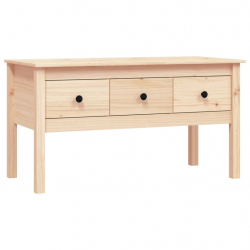 Stolik kawowy, 102x49x55 cm, lite drewno sosnowe