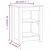 Szafka nocna, 40x35x55 cm, lite drewno sosnowe