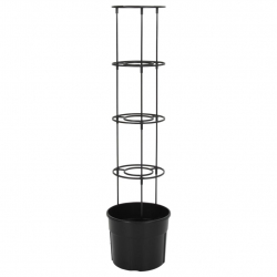 Doniczka na pomidory, antracytowa, Ø29,5x115 cm, polipropylen