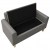 2-osobowa sofa dziecięca, szara, sztuczna skóra