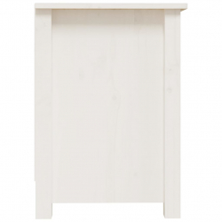 Szafka pod telewizor, biała, 70x36,5x52 cm, lite drewno sosnowe