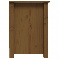 Szafka pod TV, miodowy brąz, 70x36,5x52 cm, lite drewno sosnowe