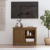 Szafka pod TV, miodowy brąz, 70x36,5x52 cm, lite drewno sosnowe