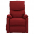 Rozkładany fotel ułatwiający wstawanie, winna czerwień, tkanina